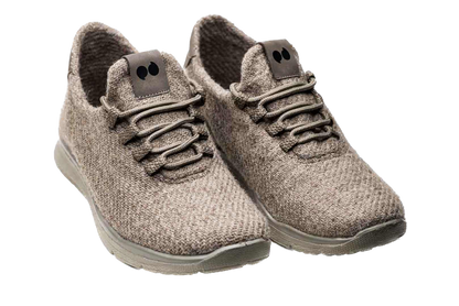 Yaar grey urban essentials sneakers with comfortable knit design and durable soles